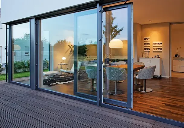 Aluminum doors